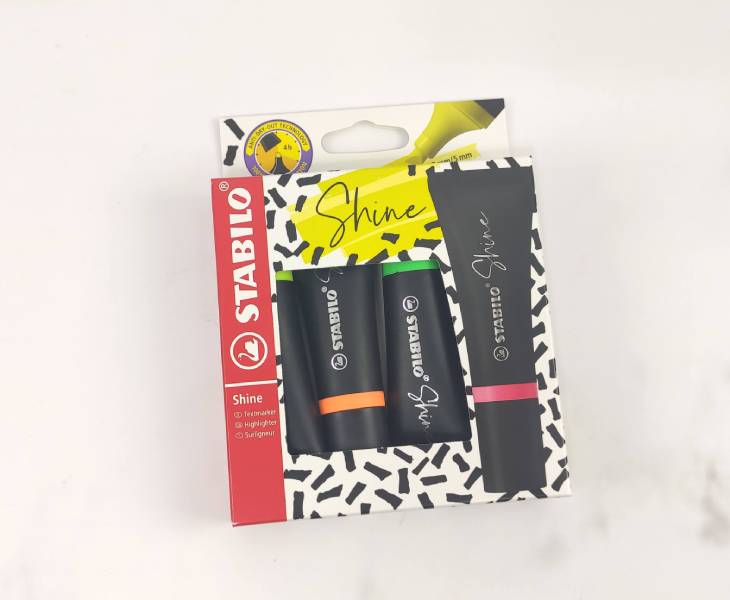 Stabilo Shine x 4 resaltadores