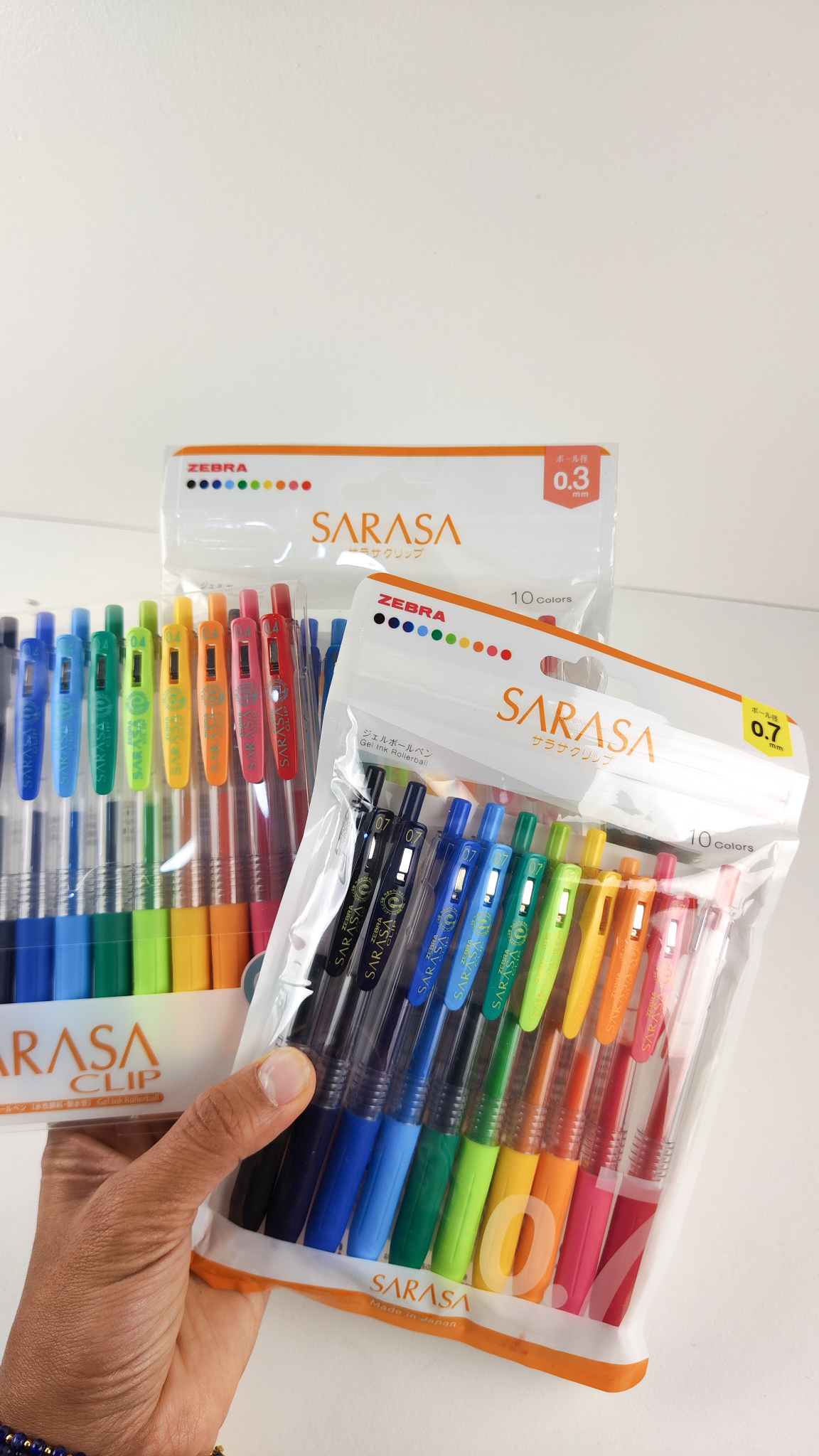 Set Zebra Sarasa Clip – Pack x10