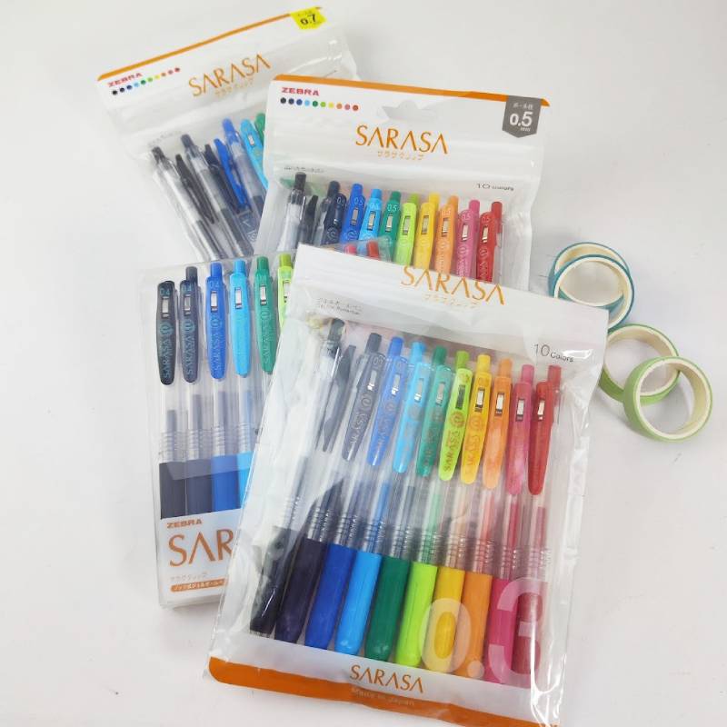 Set Zebra Sarasa Clip – Pack x10