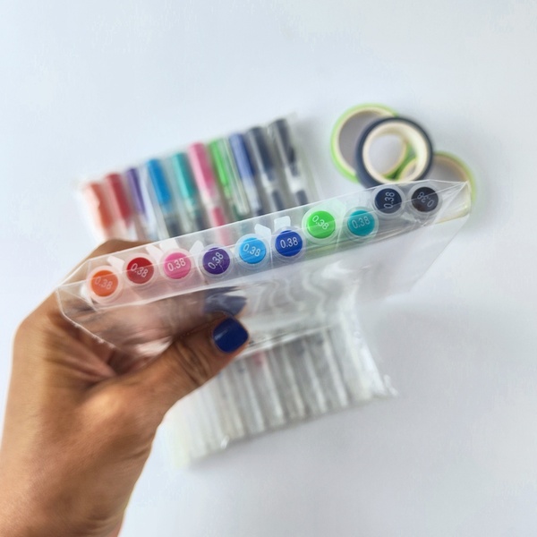 Set de Lapiceros MUJI de Gel | 0.5 mm y 0.38 mm - Imagen 2