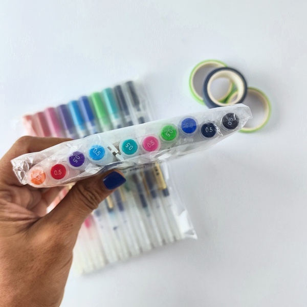 Set de Lapiceros MUJI de Gel | 0.5 mm y 0.38 mm