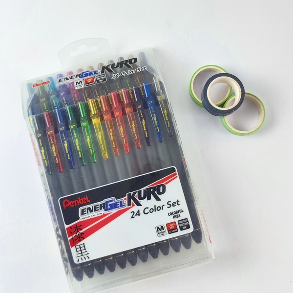 Set Pentel EnerGel Kuro 0.7 mm | 24 Colores