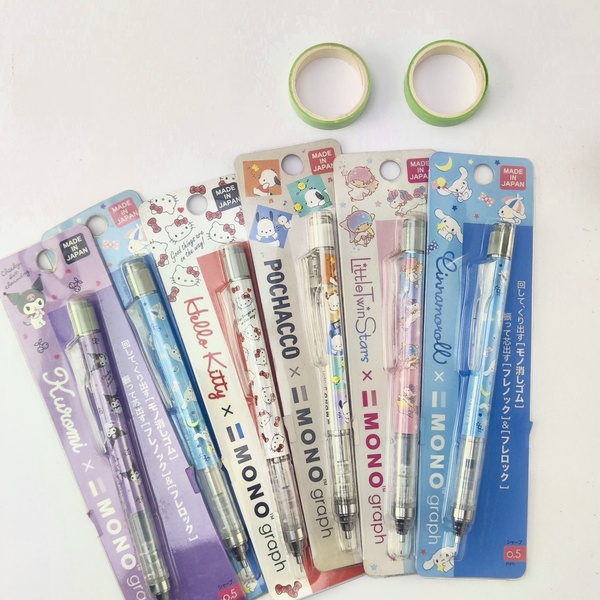 Tombow Mono Graph Sanrio con diseños Sanrio