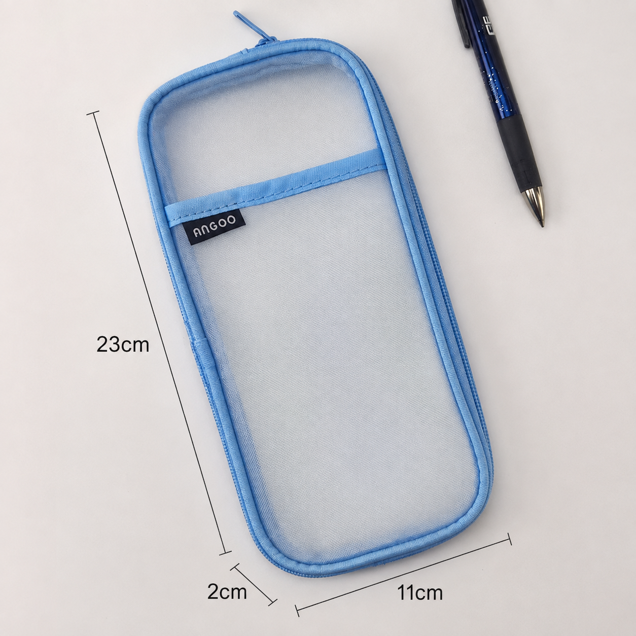 Cartuchera Angoo Special Transparente | Organiza tu Papelería